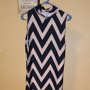 Womens Zig Zag Pattern Dress By Erica Brooke